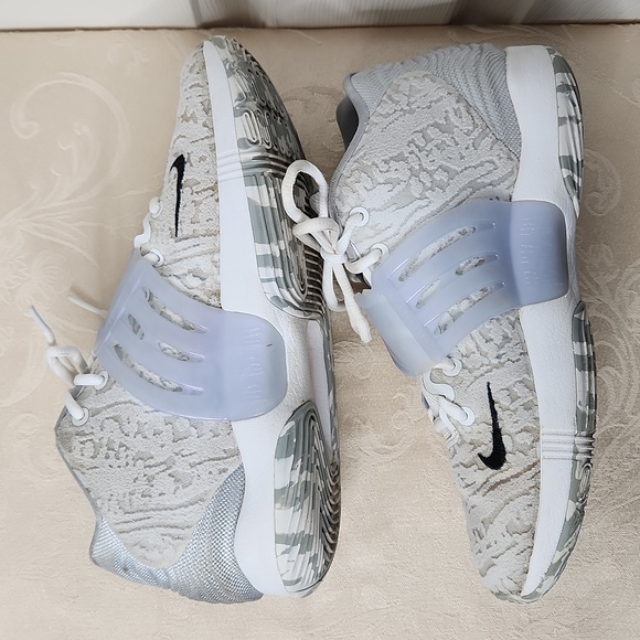 Mens Nike Kevin Durant XIV KD14 sneakers basketball wolf grey size 8 CW3935-100 - Picture 6 of 16